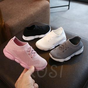 スニーカーキッズ幅広フラッシュシューズ子供シンプル通気男女兼用合わせやすい滑り止め保育園幼稚園遠足運動会16七五三｜rl-select