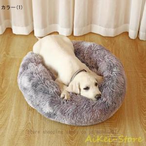 ペットベッド 猫 べッド犬ベッド 秋冬用 ラウ...の詳細画像1