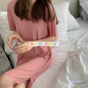 ナイトウェア ワンピース 夏 レディース 半袖...の詳細画像1