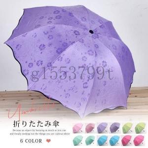 折りたたみ傘UVカットレディース完全遮光傘日傘晴...の商品画像