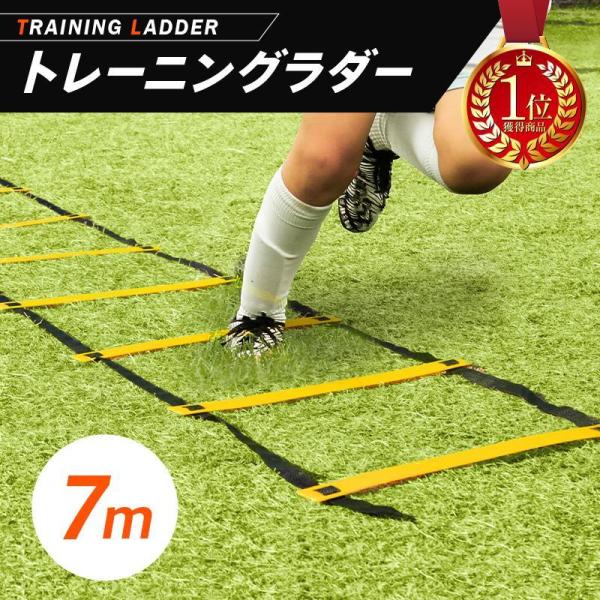 トレーニング ラダー 6ｍ プレート 12枚 7m 13枚 収納袋付き 練習 器具 サッカー フット...