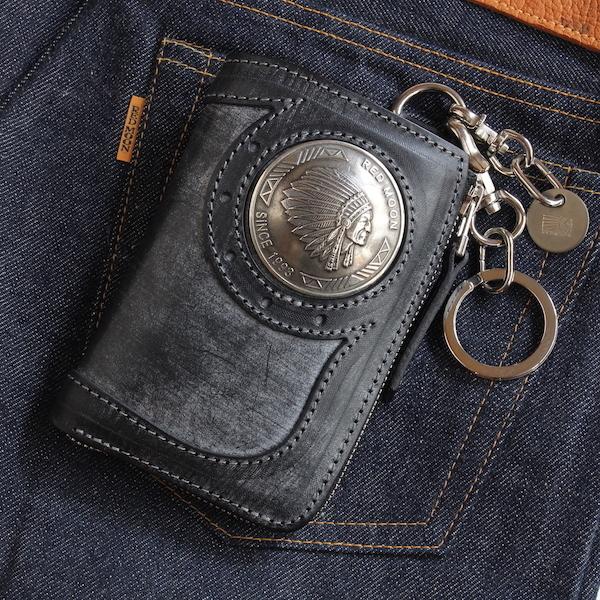 レッドムーン ウォレットREDMOON ハーフウォレット BD-BAREBACK-01A L字ファス...