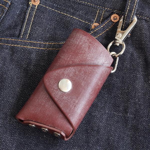 レッドムーン キーケース REDMOON BD-KCSL2 ブライドルレザー 4連キーホルダー