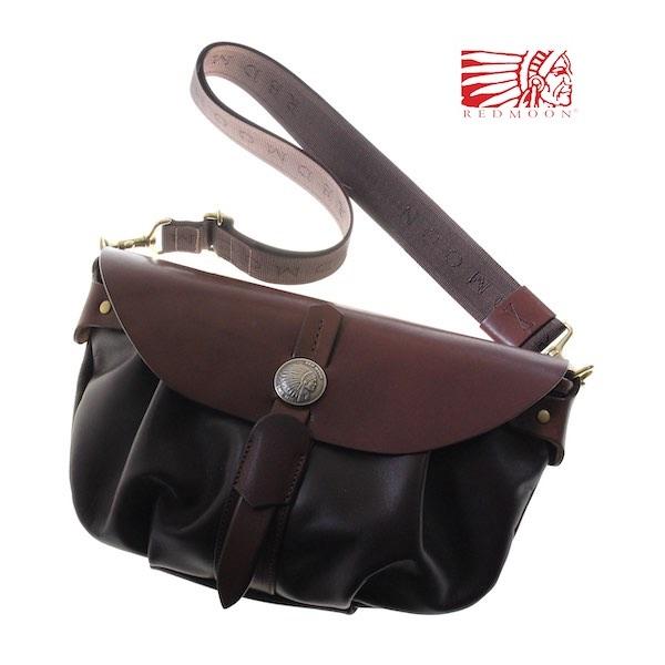 レッドムーン バッグ REDMOON ショルダーバッグ MINK-A30 30mmコンチョ サドルレ...