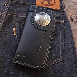 PAILOT RIVER パイロットリバー/二つ折り長財布/サドルレザー/ブラック  