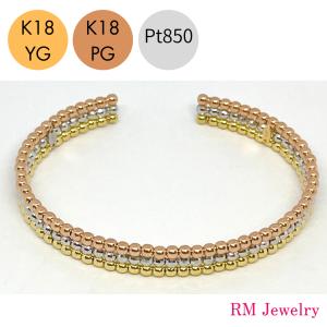 ダイヤモンド0.3ct K18イエローゴールド♡形状記憶バングル ダイヤモンド0.3ct K18イエローゴールド♡形状記憶バングル