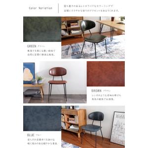 【同色2脚セット販売】Anvy ダイニングチェ...の詳細画像4