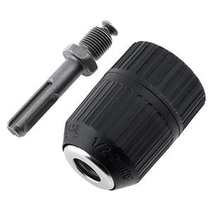 zmart 2-13mm 1/2" ドリルチャック 自動ロック式 キーレスレンチ インパクト ハンマー 変換 ドリル ビット ホルダ