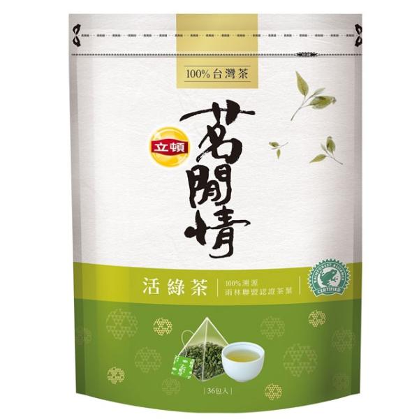 《立頓》 茗間情 活緑茶包（台湾リプトン−緑茶）(三角ティーバッグ-36入/包) 《台湾 お土産》