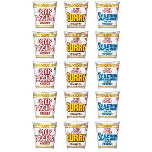 15食入り ヌードル味 カップヌードルミニシリーズ3種類セット ミニ5個・カレー味5個・シーフード味5個 日清食品　