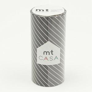 カモ井加工紙 マスキングテープ mt CASA 100mm ストライプ ブラック