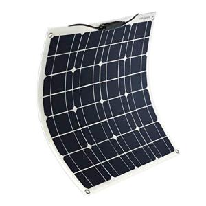 XINPUGUANGソーラーパネル12V 50W 単結晶 高効率 PV コネクタ接続柔軟な超薄型軽量ポータブル太陽光発電ホームキャンプボートテン