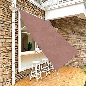 SUNNY GUARDクールシェード 日除け窓 オーニング1×2m コーヒー