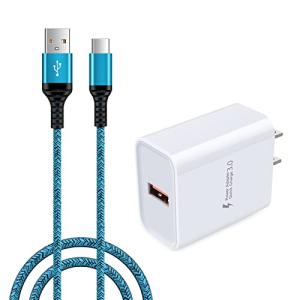 USB急速充電器 Quick Charge 3.0充電器 USBコンセント 1ポート/ 18W/3A MAX / PSE認証 /付き0.9M T