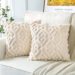 OTOSTAR クッションカバー 60x60cm 北欧 2枚セット ショートウール