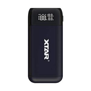 XTAR PB2S 最大2AX2 急速USB充電器 Li-ion充電池専用 QC3.0＋PD3.0 3.6V 3.7V 18650/18700/