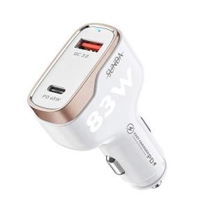SUNDA 83W USB Cポート二つ付きの自動車用急速充電器 ファーストカーチャージャー