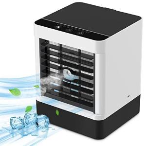 冷風扇 冷風機 扇風機 卓上冷風機 USB給電式 ポータブルエアコンファンパーソナルミニエアクーラー3つの調整な風速を備えた蒸発エアクーラーファ