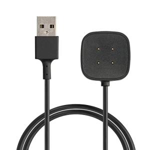 kwmobile 対応: Fitbit Versa 4 / Sense 2 / Versa 3 / Sense USB 充電器 - スマートウォ