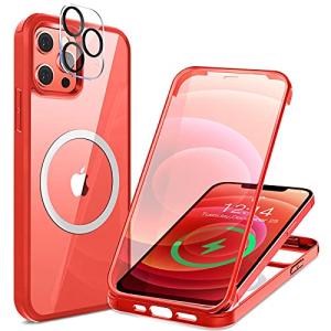 HAUTRKBG iPhone 12 Pro 用 ケース クリア 両面強化ガラス 360°全面保護  [カメラフイルムを贈