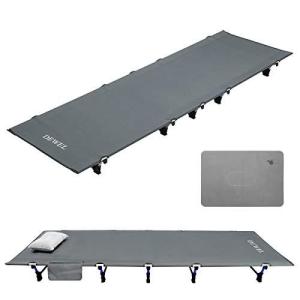 DEWEL アウトドアベッド 折りたたみ キャンプコットベンチ コンパクト 超軽量 2.3KG 耐荷重170kg 航空アルミフレーム 190×70×