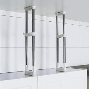 BAOYOUNI 家具転倒防止伸縮棒 転倒防止用 つっぱり棒 転倒防止 突っ張り棒 地震 耐震対策 つっぱりポール 強力 地震対策 防災グッズ（