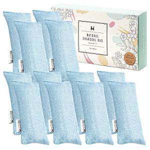 ハナマル良品 靴 消臭 除湿 竹炭バッグ 消臭剤 12個セット 下駄箱消臭 繰り返し使える 天然素材