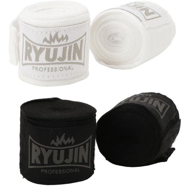 ボクシングバンテージ　RYUJIN　高級ソフト バンテージ（伸縮性）幅5.5cm×350cm　 カラ...
