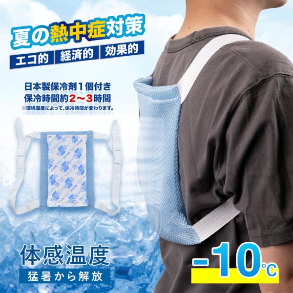 冷感パッド クールベスト 保冷剤リュック 熱中症対策グッズ アイスリュック 背中パッド 冷たい ひん...