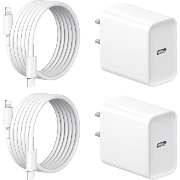 iPhone 充電器 20W 2個セット【MFi/PSE認証済み】PD3.0 充電器 USB C -...