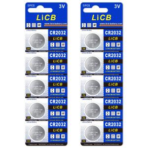 LiCB 10個入 CR2032 リチウム ボタン 電池 3V 2032 コイン形電池 水銀ゼロシリーズ｜road-to-rev