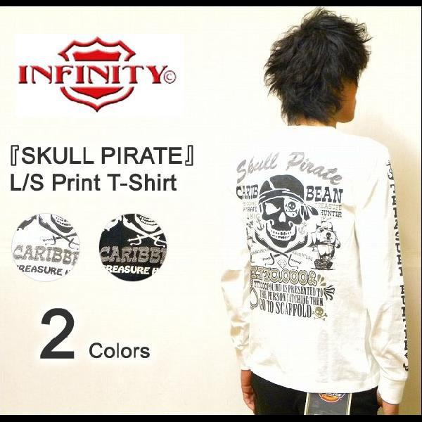 INFINITY（インフィニティー） 『SKULL PIRATE』 刺繍＆プリント長袖Tシャツ 20...