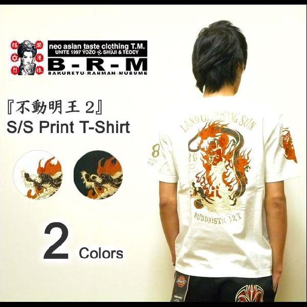 爆烈爛漫娘（B-R-M） 『不動明王２』 和柄プリント 半袖Tシャツ エフ商会 爆裂爛漫娘 和メカジ...