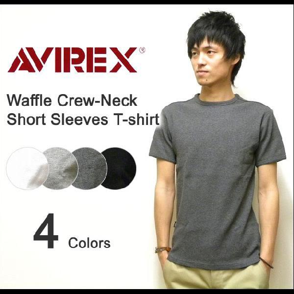 AVIREX（アヴィレックス） MINI WAFFLE CREW-NECK T-SHIRT ミニワッ...