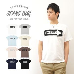 Tシャツ メンズ 半袖 ONE WAY アメカジ オリジナル プリント レディース 大きいサイズ JEANS BUG ジーンズバグ ブランド ST-ONEWAY