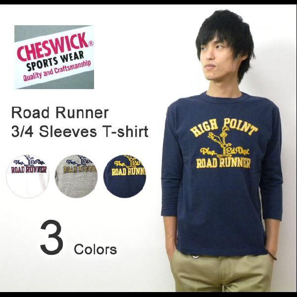 CHESWICK（チェスウィック） 『HIGHT POINT』 ロードランナー刺繍デザイン ７分袖T...