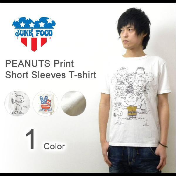 JUNKFOOD（ジャンクフード） ピーナッツ プリントＴシャツ PEANUTS 半袖 カットソー ...