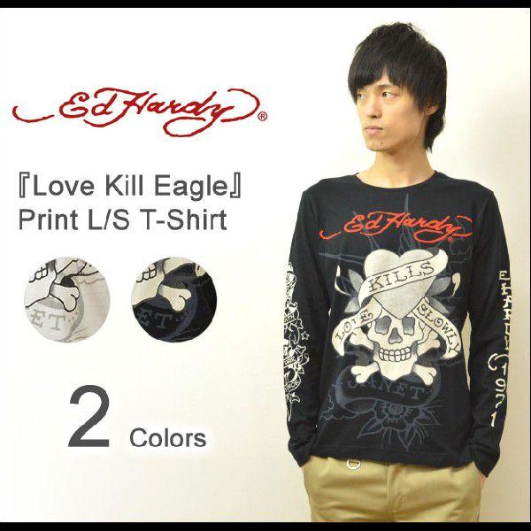 Ed Hardy（エドハーディー） Love Kill Eagle 長袖tシャツ エド ハーディー ...