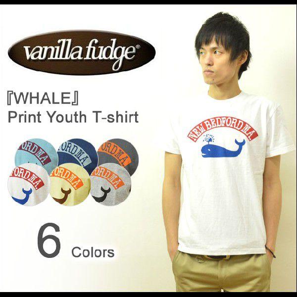 VANILLA FUDGE（ヴァニラファッジ） WHALE プリント ユースTシャツ メンズ 半袖T...
