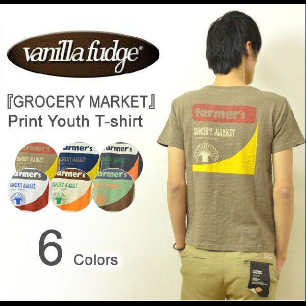 VANILLA FUDGE（ヴァニラファッジ） GROCERY MARKET プリント ユースTシャ...