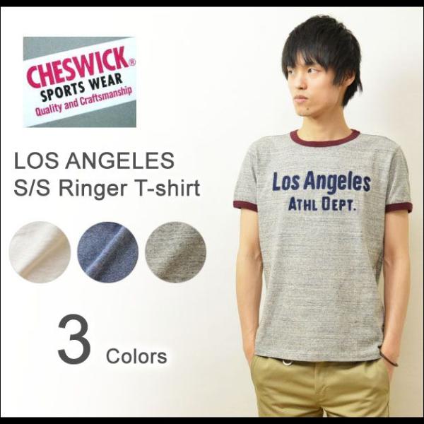 CHESWICK（チェスウィック） LOS ANGELES リンガーTシャツ メンズ 半袖Tシャツ ...