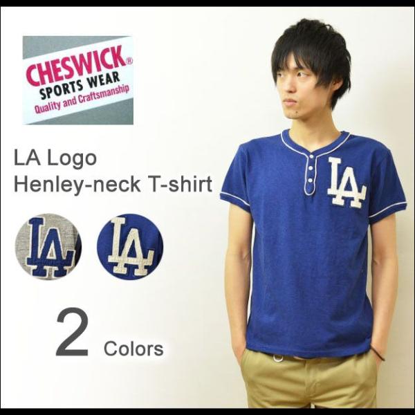 CHESWICK（チェスウィック） LA ヘンリーネックTシャツ メンズ 半袖Tシャツ ベースボール...
