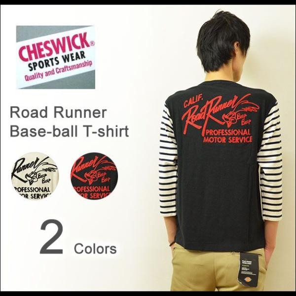 CHESWICK（チェスウィック） ロードランナー ベースボール Tシャツ メンズ 7分袖 チェーン...