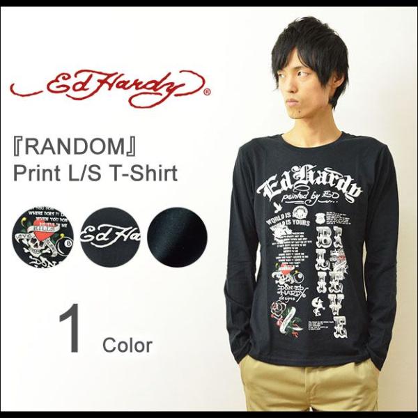 Ed Hardy（エドハーディー） RANDOM ロングTシャツ メンズ ロンT 長袖 クロス タト...