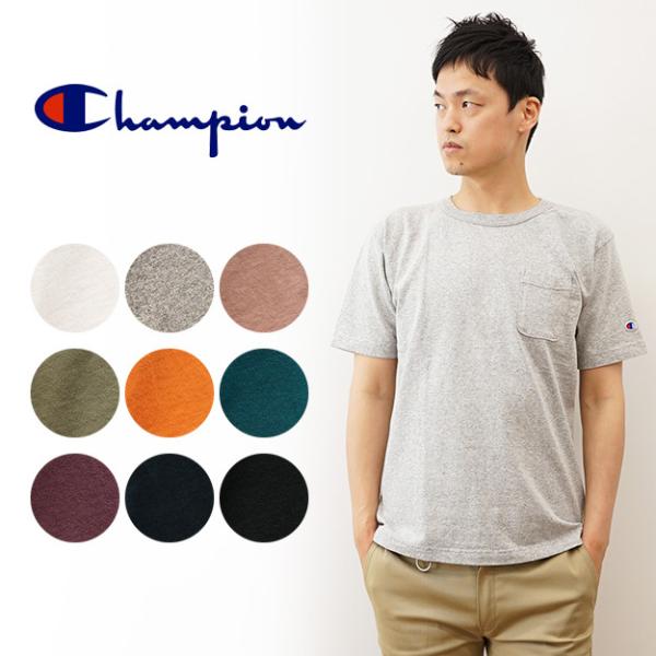 Champion チャンピオン T1011 ティーテンイレブン Tシャツ ポケT メンズ 半袖 ショ...