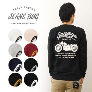 JEANS BUG（ジーンズバグ） ロンT BLACK JACK オリジナル ブラック