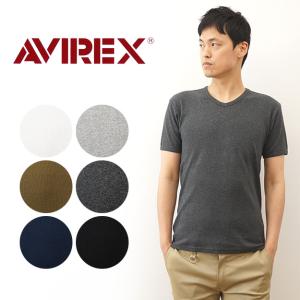 AVIREX アヴィレックス Tシャツ Vネック アビレックス 半袖 デイリーウェアメンズ DAILY V-NECK T-SHIRT ティーシャツ 無地 シンプル インナー 6143501
