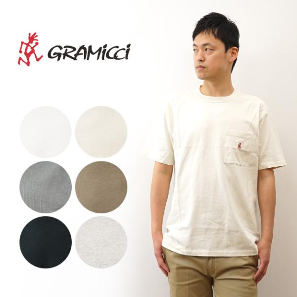GRAMICCI グラミチ ワンポイント Tシャツ メンズ ポケT ポケット 半袖 ロゴ 刺繍 アメ...