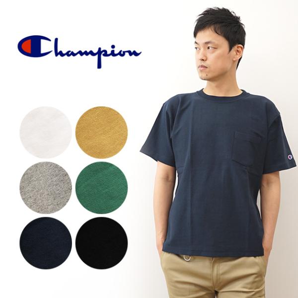 Champion チャンピオン ポケット Tシャツ ポケT 半袖 リバースウィーブ メンズ レディー...