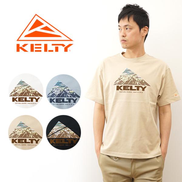 KELTY ケルティ 半袖 Tシャツ マウンテンレンジ メンズ ティーシャツ ブランド ロゴ プリン...